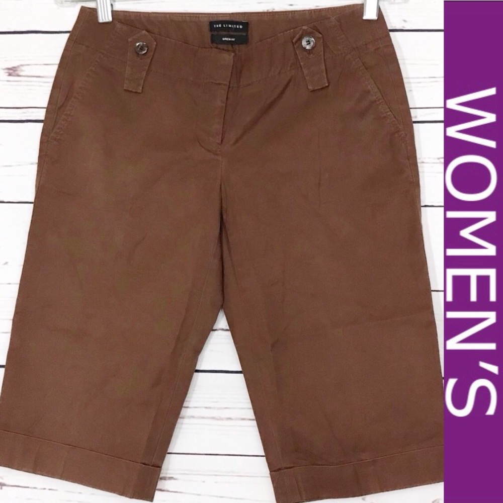 The Limited Drew Fit Brown Bermuda Shorts